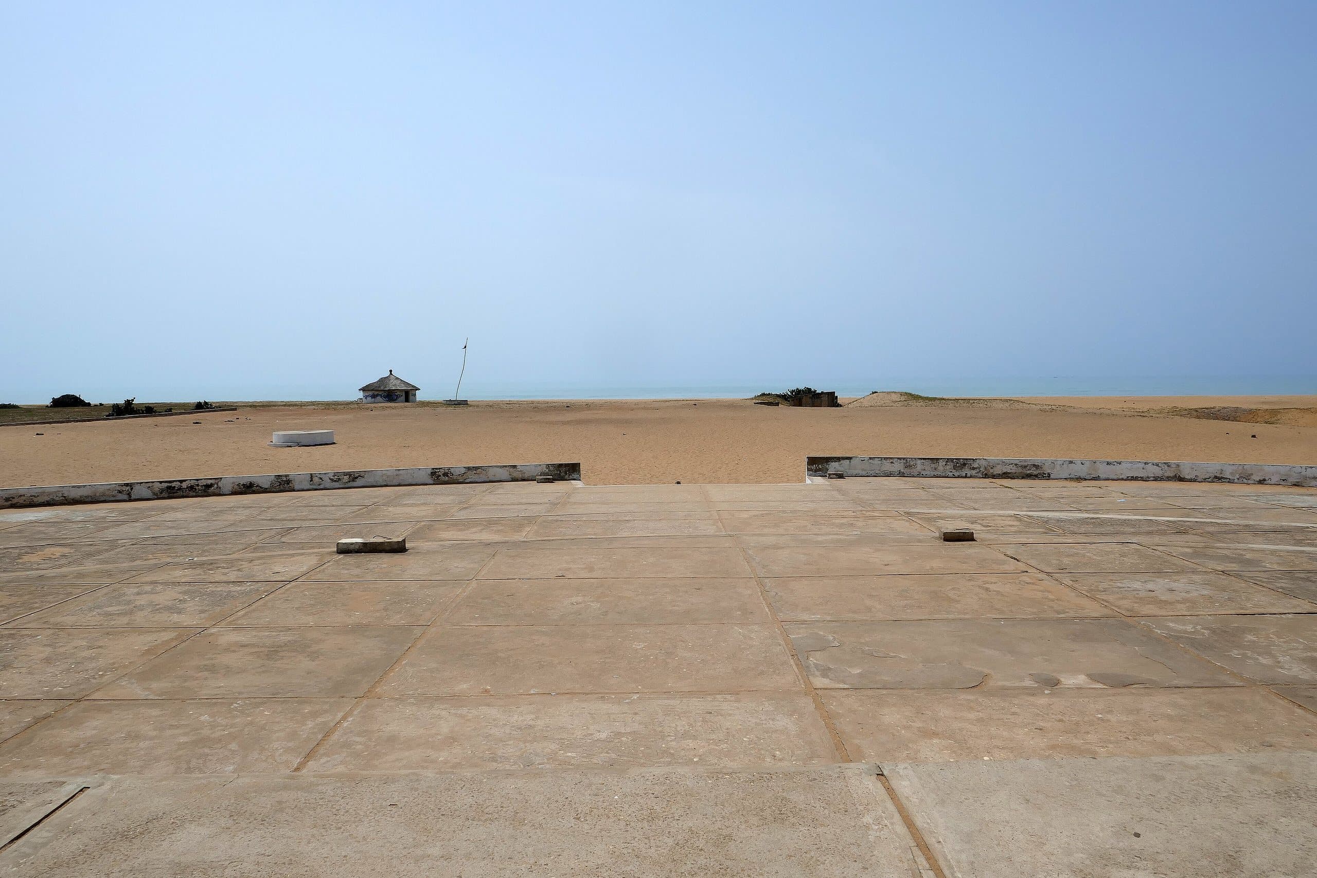 The Door of No Return esplanade facing the Atlantic Ocean